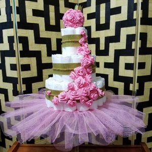 Princess Diaper Cake